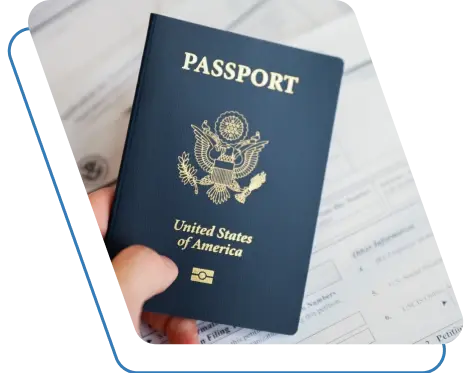 Man and woman getting an official document