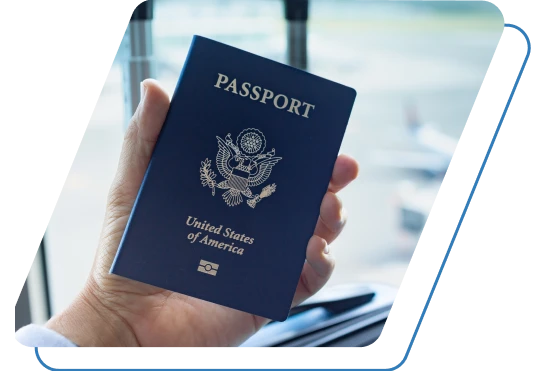 Holding a passport