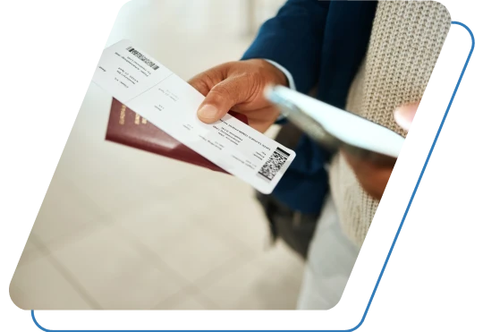 Holding a passport
